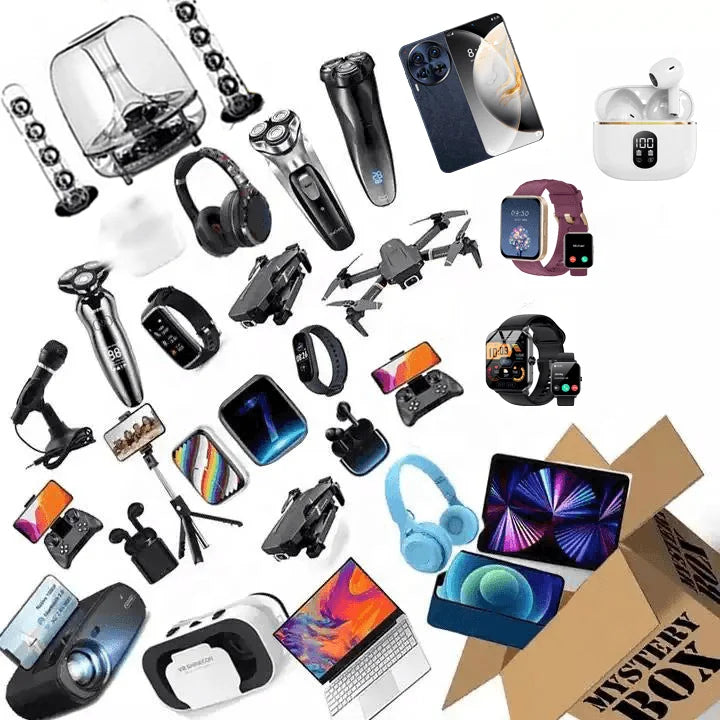 Mystery Box Electronic Gadgets & 5G Smartphone Bundle - Black Tidesmit