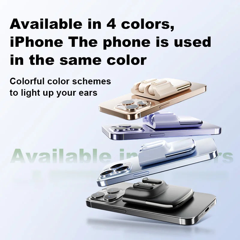 New Wireless Charging Headphone Magnetic Back Clip Earbuds HD Calls Earphones From Linx Factory Tidesmit