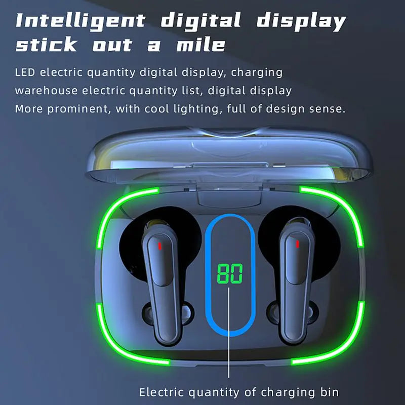 Hot New Gaming Tws Pro70 Bt 5.3 Wireless Earbuds 8d HiFi Bass Stereo Wireless Headsets Music in Ear Headphone Earphones Tidesmit