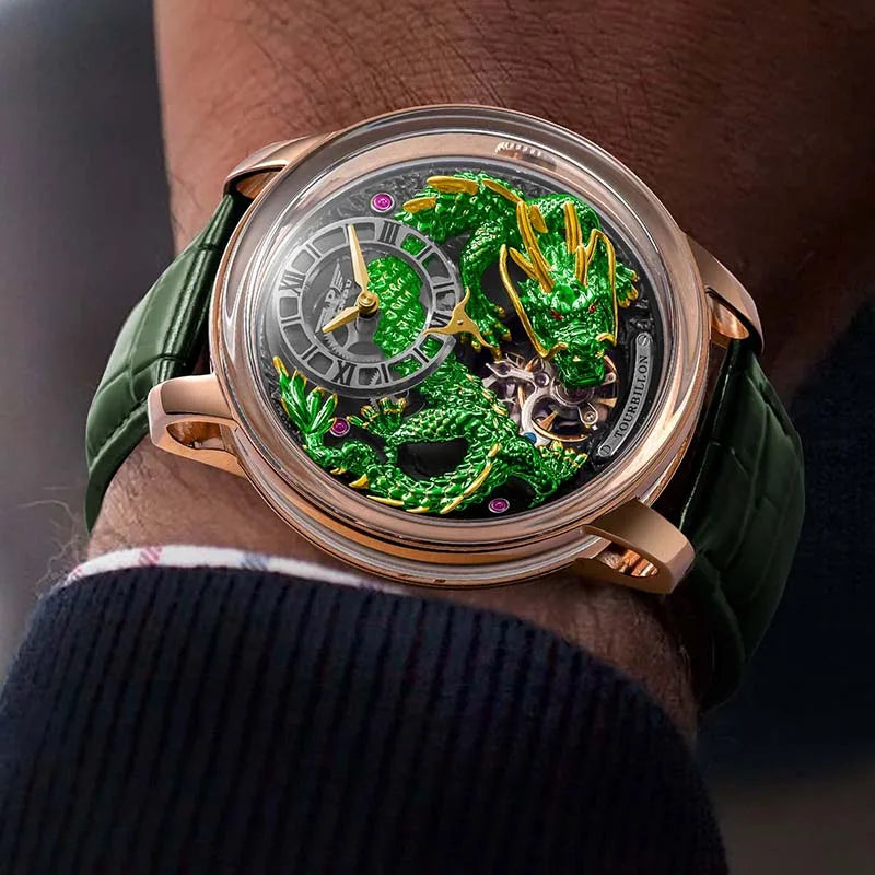 PINDU 6632 Develops and Designs New  Automatic Mechanical Watch Men Watches 45.5MM Luxury High-end Quality Wristwatch Men Gift