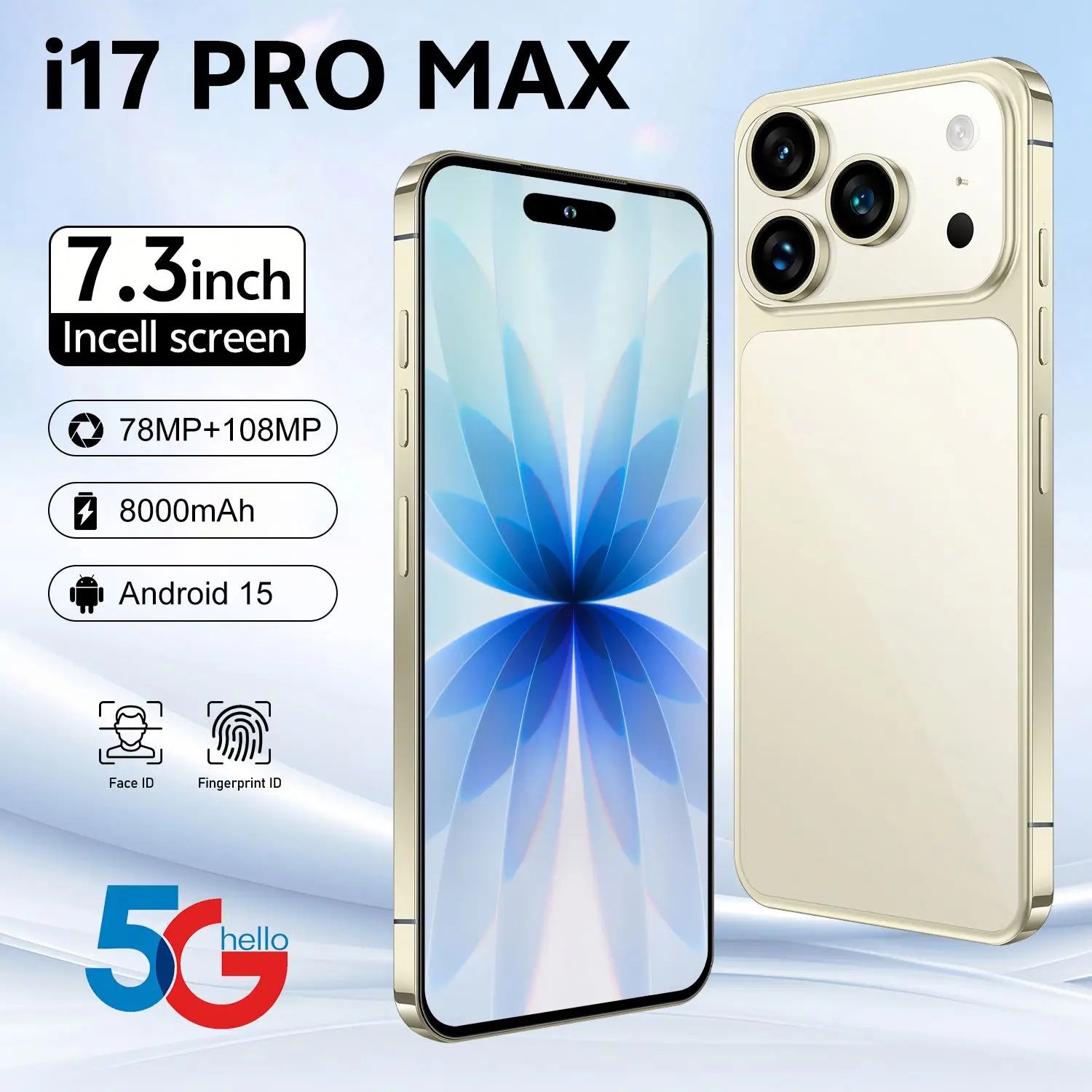 Unlocked 5G Smartphone: 1TB Storage, 16GB RAM & 108MP Camera Tidesmit