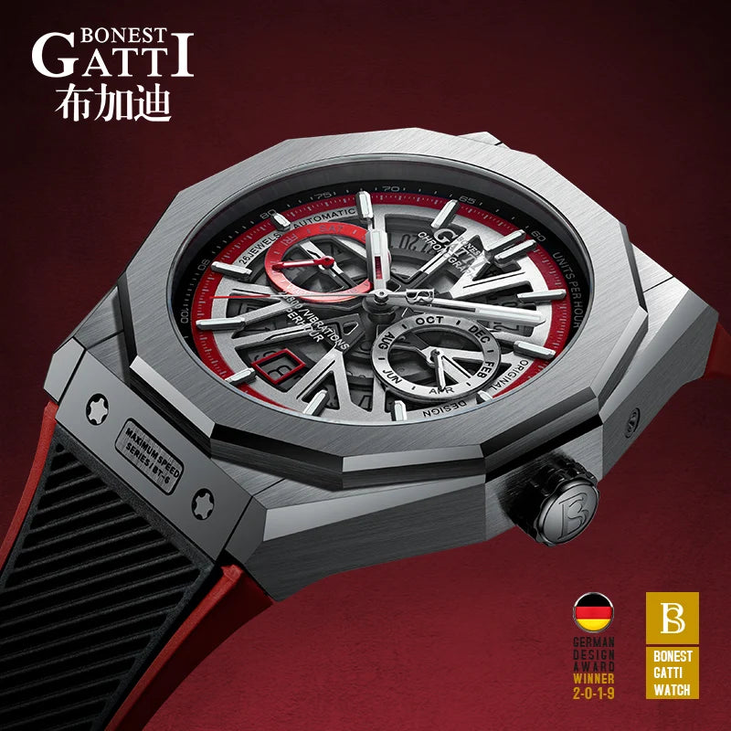 Men Automatic Watch Mechanical Self Wind Watch Luxury Brand Wristwatches Mens Automatic Watch