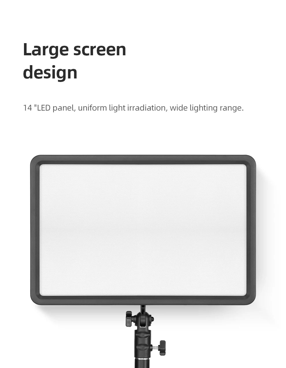 LED Video Light Panel 30W | Adjustable Color Temp Lighting Kit Tidesmit