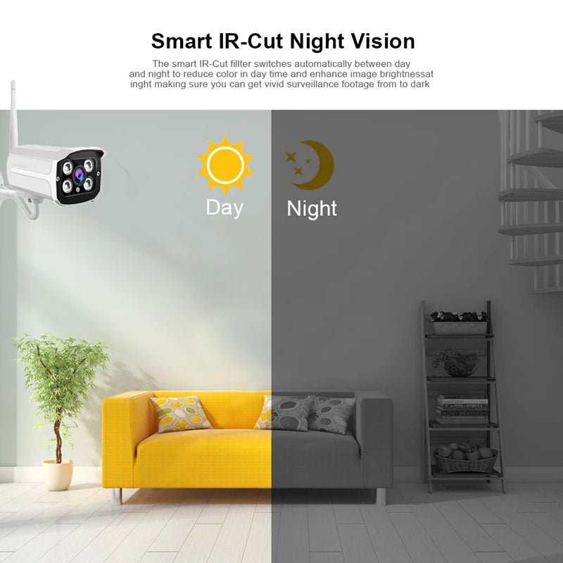 1080P Audio Night Vision Plug and Play Tuya 4Ch Wifi Camera Set Nvr Surveillance Cctv Kit Wireless Home Security Camera System Tidesmit