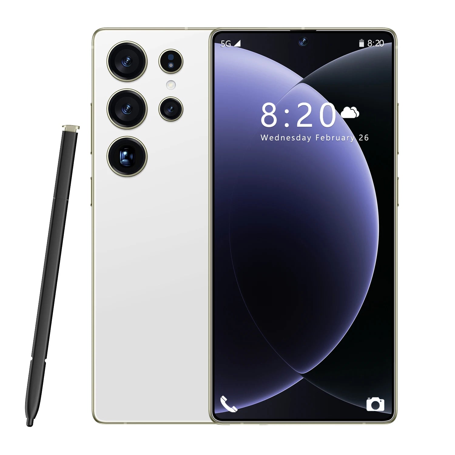 Tidesmit S26 Ultra 5G smartphone with 7.3-inch display 16GB RAM 1TB storage and 108MP camera in Spanish language