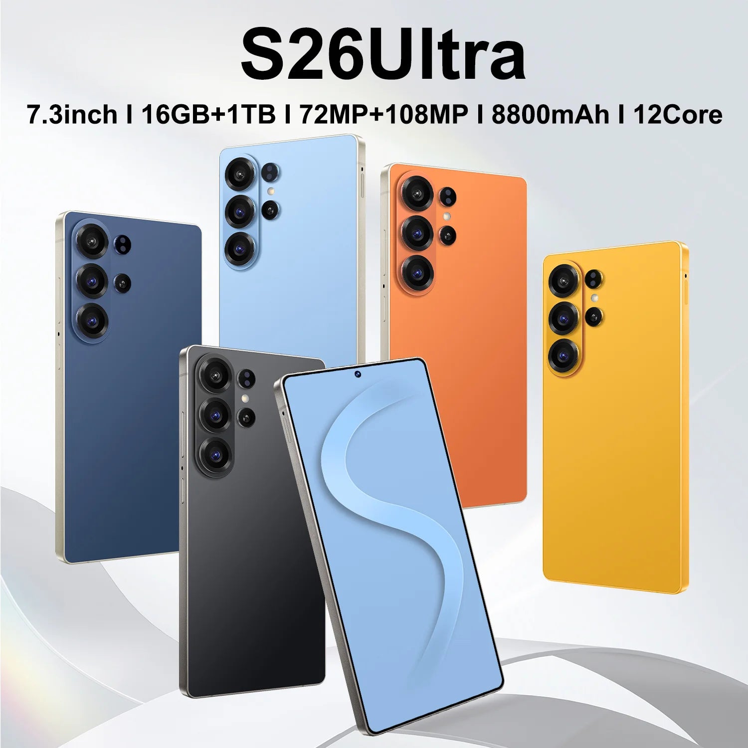 Original S26 Ultra 5G smartphone with 7.3-inch display 16GB RAM 1TB storage and stylus pen in gallery view