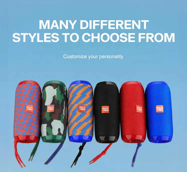 TG117 High Quality Portable Wireless BT Speaker Outdoor Sports Mini Waterproof Subwoofer 10W Supports TF Card FM USB Radio My Store