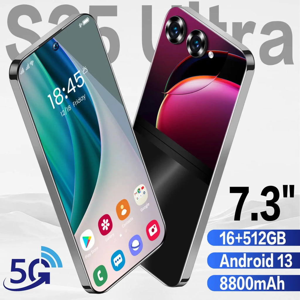 5G Android Smartphone, 512GB Storage, AMOLED Display - Tidesmit Tidesmit