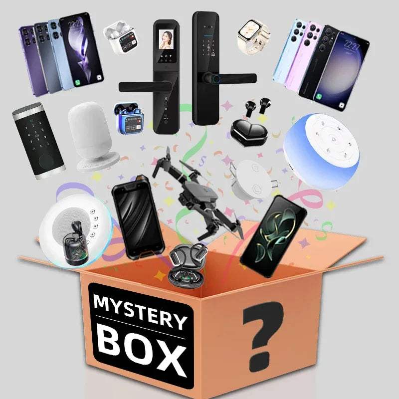 MysteryBox Electronics Surprise Explosion Smart Watch Caja Misteriosa Box Excitedly Opening the Box - Tidesmit