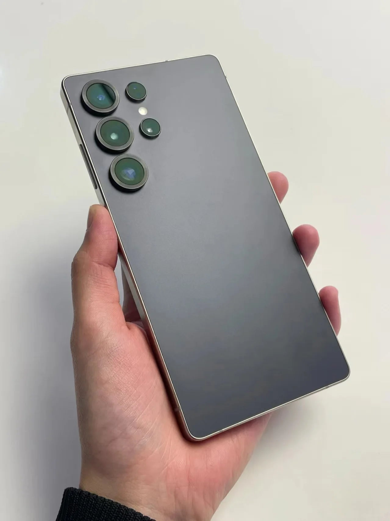 2025 S25 Ultra 5G Android Smartphone with S-Pen, 12GB RAM, 512GB storage, and 6.9 inch display, side view