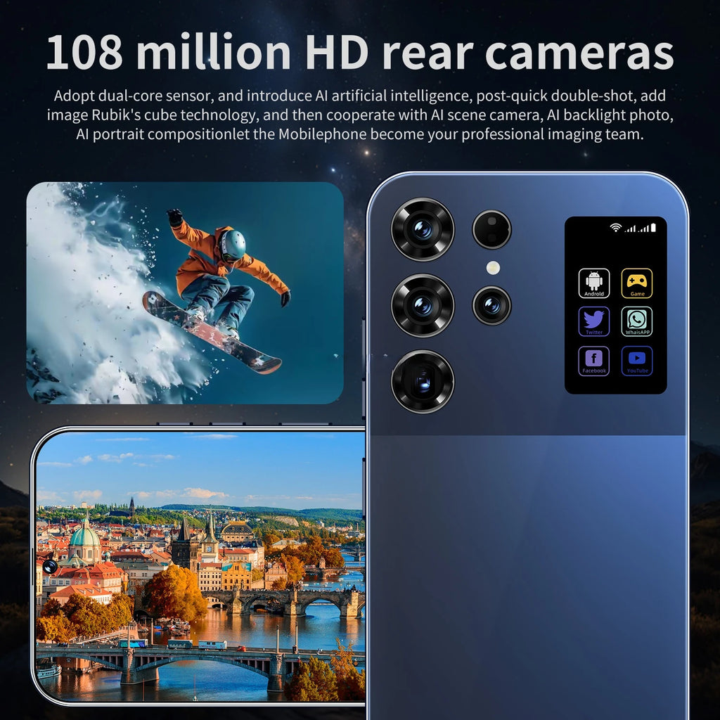 Real high quality 22+1tb s25 ultra smartphone best selling android 15phone cheap 7.3inch s25 ultra smart phone Tidesmit