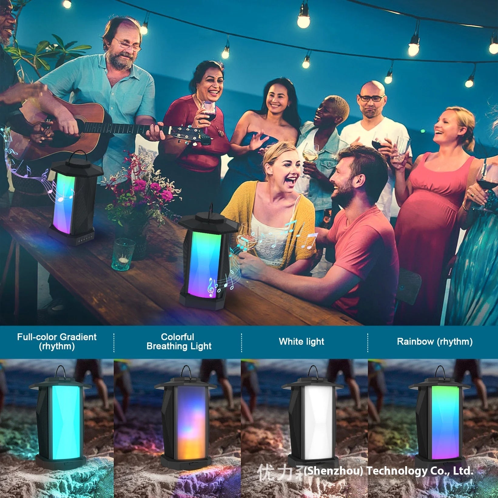 X12 RGB Luminous for Bluetooth Speaker 50W High Power Dual Bass Portable Outdoor Colorful Card DC Power" My Store