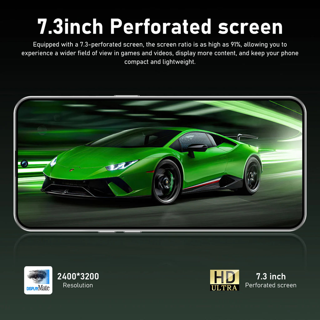 M17 Pro Max 7.3-inch 16GB RAM 1TB 5G smartphone with 108MP camera and 7000mAh battery, gallery view 14