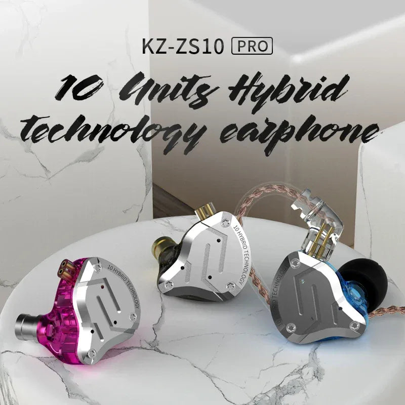 KZ ZS10 Pro 5-Driver HiFi Wired In-Ear Monitors by Tidesmit Tidesmit