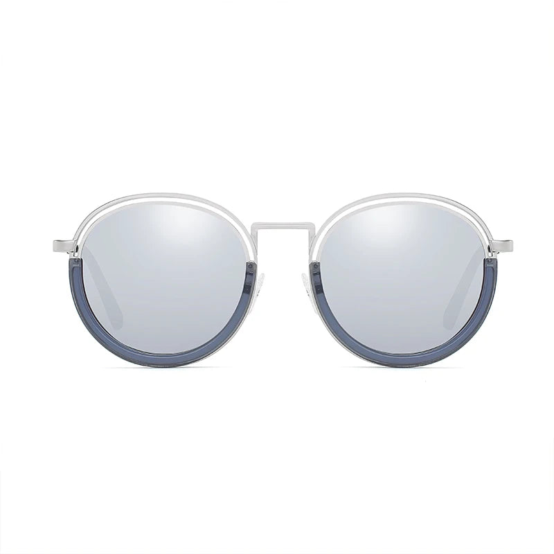 Fashion Design Uv Protect Full Frame Circle Sun Spectacle Shades Luxury Round Polarized Sunglasses for Women
