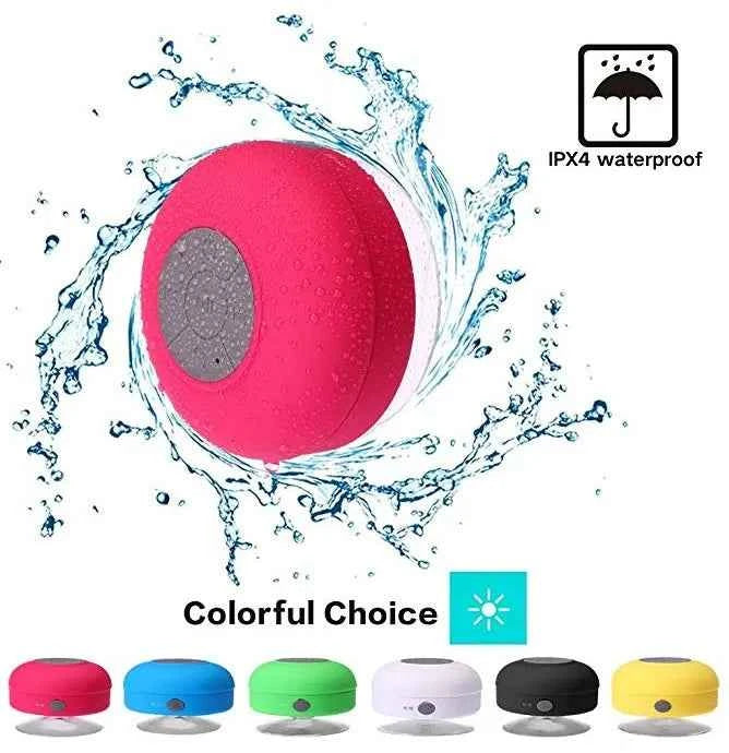 Factory Price Promotional BTS06 Suction Cup Waterproof IPX7 Mini Wireless Shower Blue Toothes Portable Speaker Rose Madder My Store