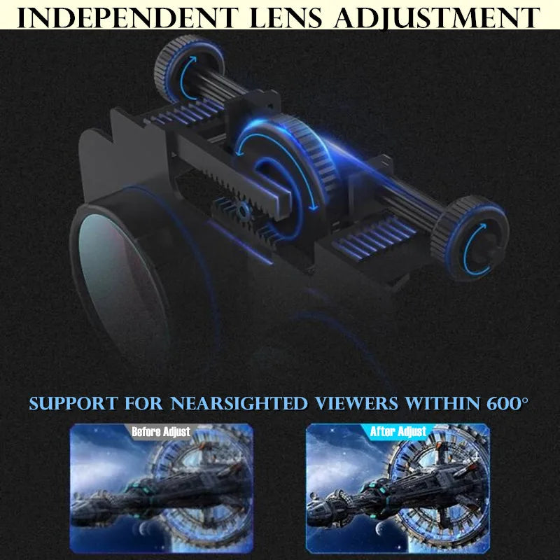 VR Headset for Smartphones: G06E Immersive 3D IMAX Smart Glasses Tidesmit