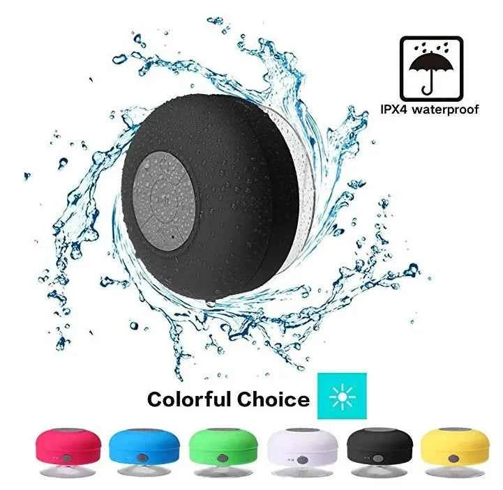 Factory Price Promotional BTS06 Suction Cup Waterproof IPX7 Mini Wireless Shower Blue Toothes Portable Speaker Black My Store
