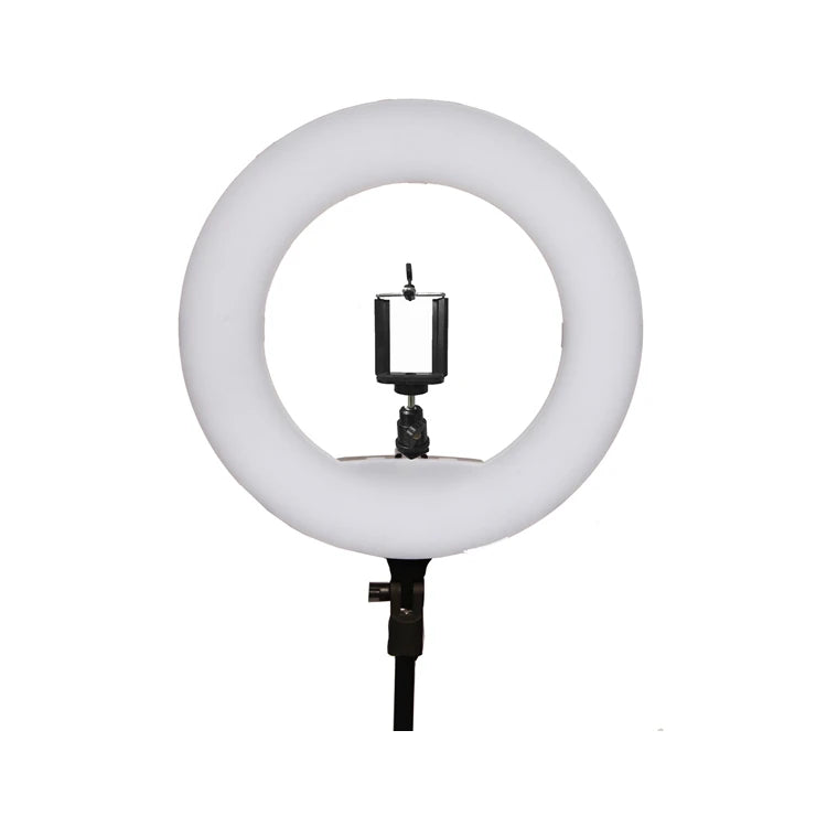 LED Ring Light for Makeup - Dimmable Bi-Color Studio Lamp with Tripod Tidesmit