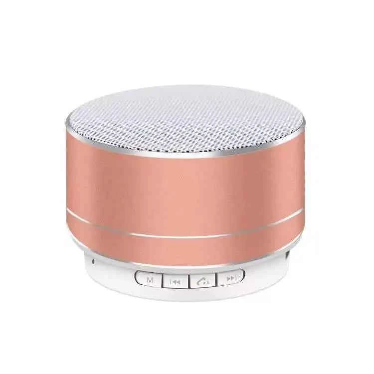 Hot Sale High Quality Audio RGB Portable A10 LED Round Mini Wireless Bluetooth Speaker Pink My Store
