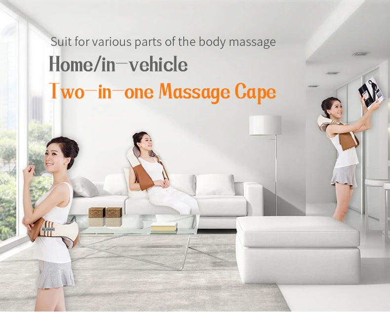 Electric Back Massager with Heat for Deep Tissue Muscle Relief Back Massage Instrument Tidesmit