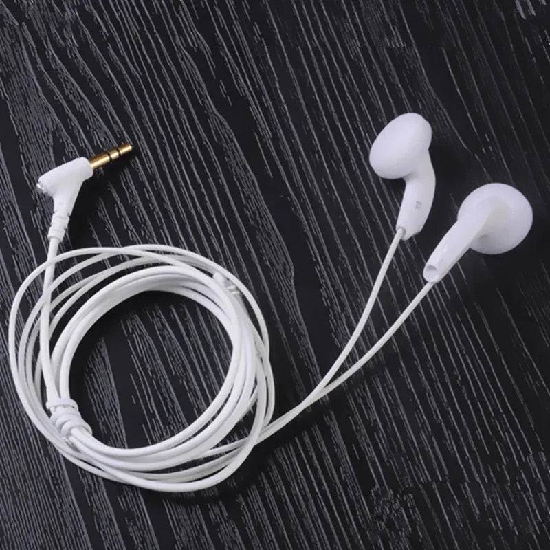 Tidesmit X6 3.5mm Flat Head In-Ear Wired HiFi Audio Earphones White Tidesmit