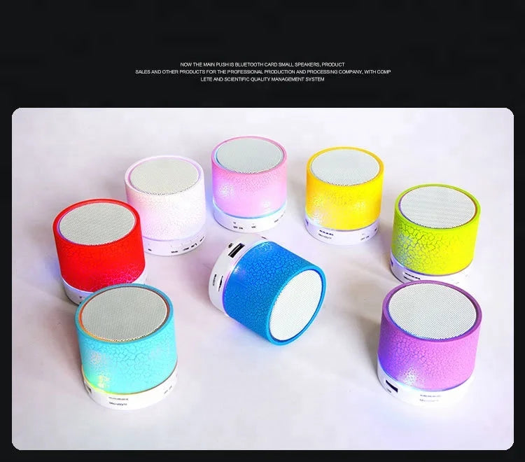 Portable RGB LED Lamp Wireless Speaker with RGB Night Light Mini Bluetooth Subwoofer for Quran Reading My Store