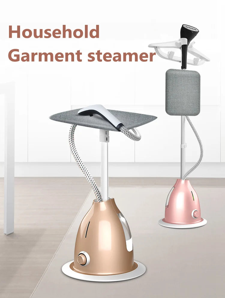 Tidesmit DMWD multifunctional garment steamer with anti-dry burning feature for safe vertical ironing, side view.