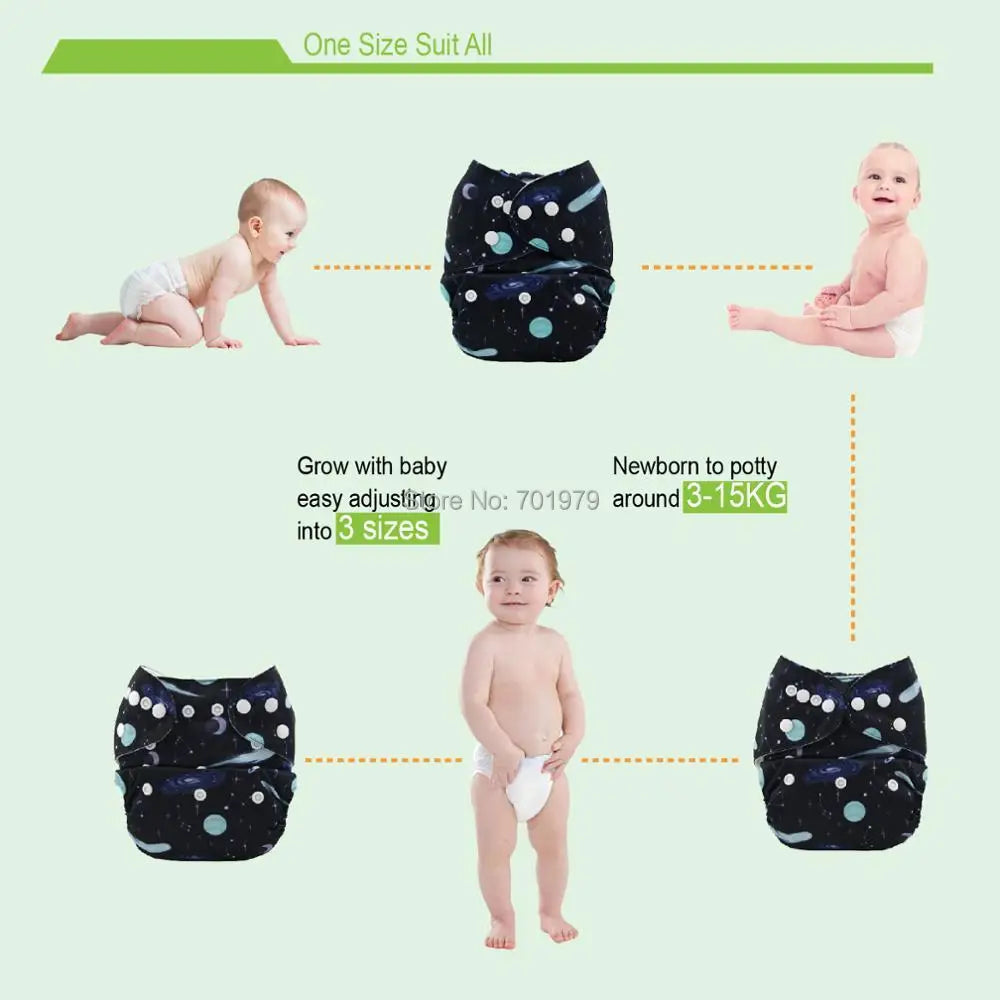 U Pick ALVABABY Cloth Diapers Baby Eco-friendly Modern Cloth Nappy for Baby 3-15kg with 1pc Diaper Insert