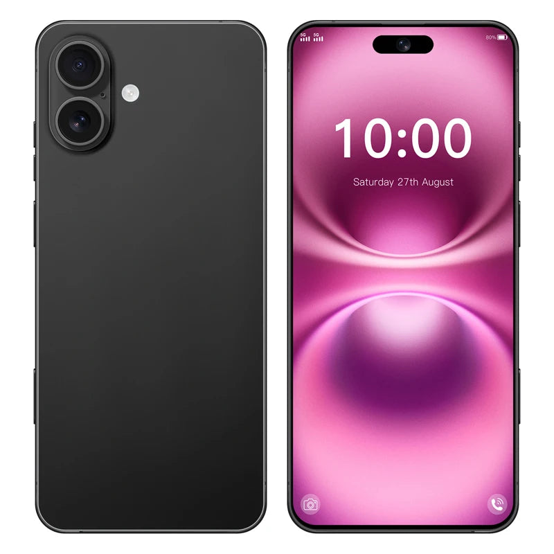 2025 New Android Low Price Unlocked I16 Plus Smart Phone Original Unlocked Celular Unlocked Mobile Phone Black 3 G Tidesmit