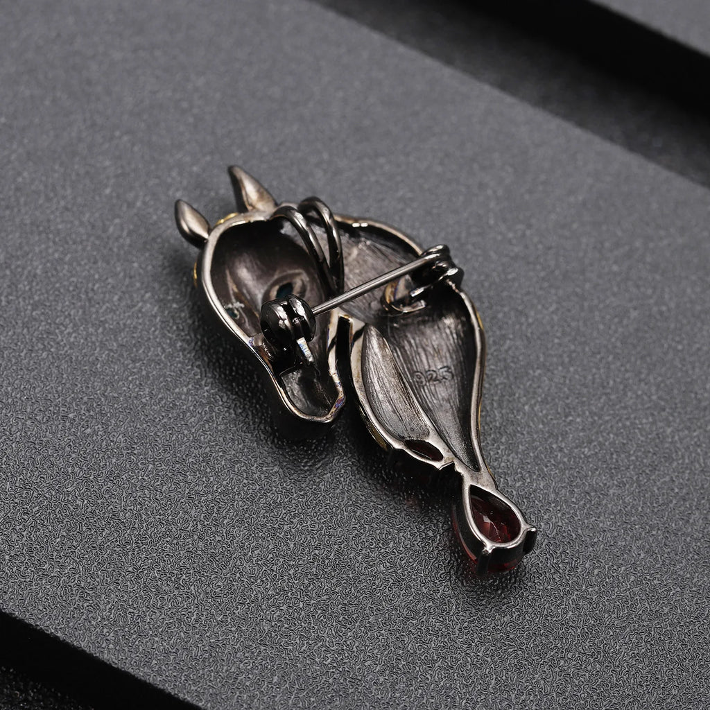 TIANSHE Italy High-end Design Horse Brooch Pendant Necklace Fashion Personality S925 Pure Silver Jewelry Accessories