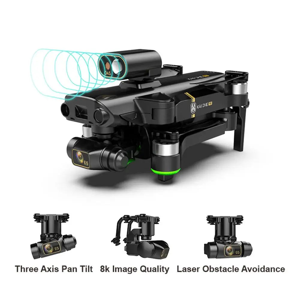 8K GPS Camera Drone with Obstacle Avoidance & Brushless Motor Tidesmit