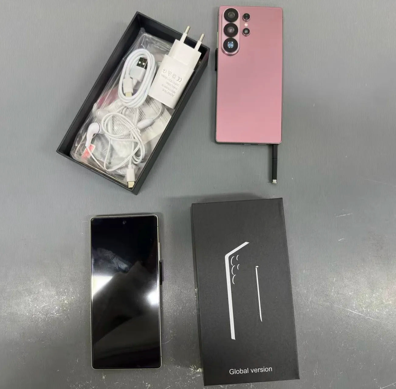 Tidesmit S26 Ultra 5G Android 15 Smartphone with 22GB RAM 2TB storage and 7.3 inch display unlocked dual SIM phone.