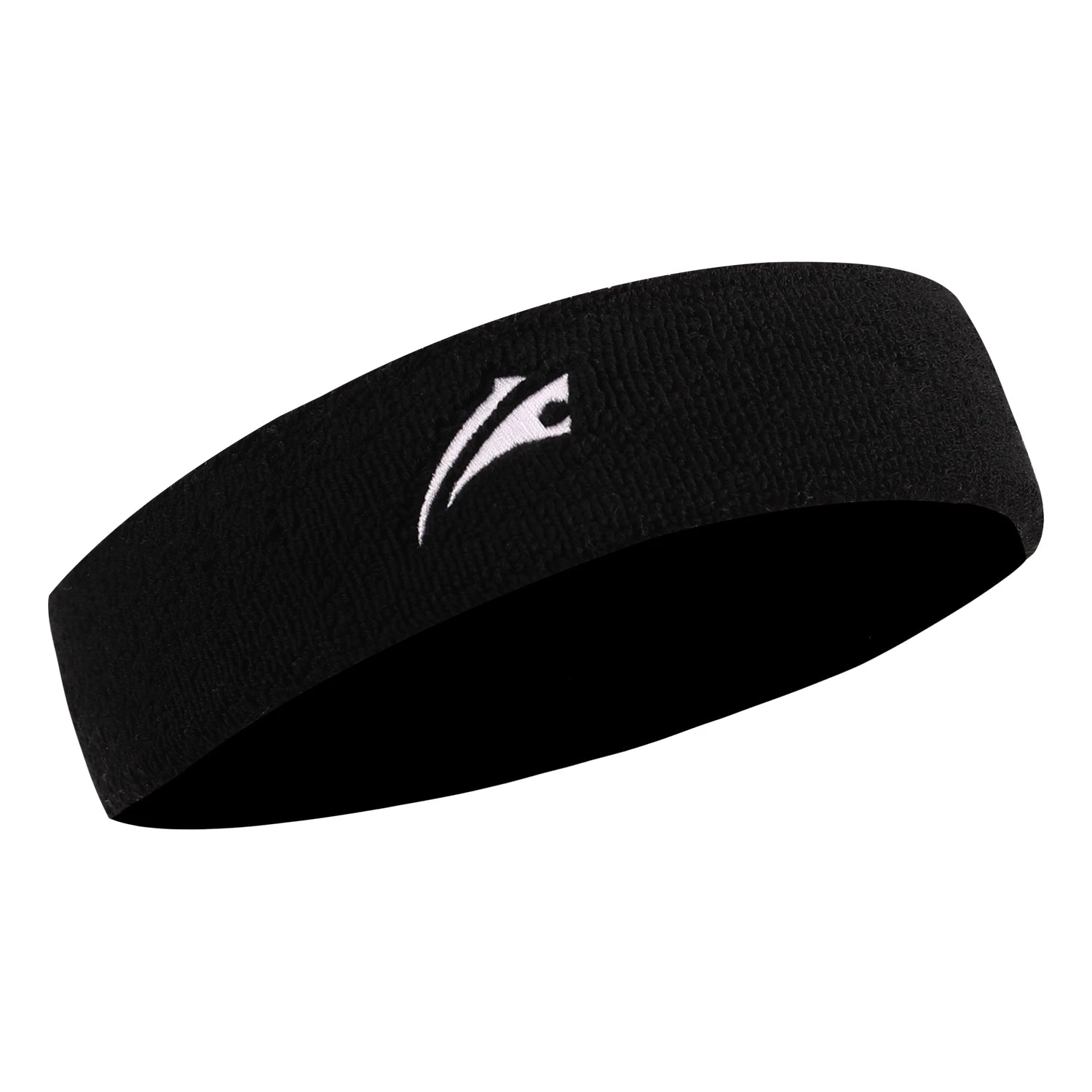 High Elastic Cotton Sports Headband Antiperspirant Sweat Guide for Fitness Basketball Yoga Running Gym-Sports Accessories Black Tidesmit