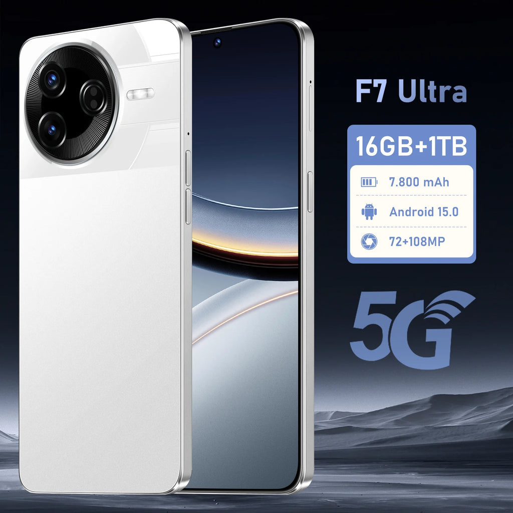 Tidesmit 5G Android 15 Smartphone, 1TB Storage, 16GB RAM Tidesmit