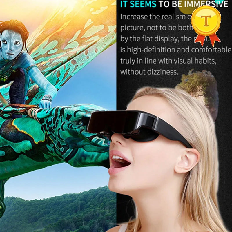 VR Smart Glasses Mobile Cinema - 128GB Portable Headset by Tidesmit Tidesmit