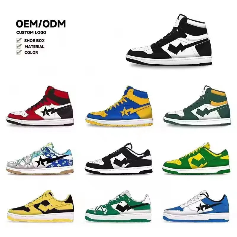 Designer Original Brand High Top Retro 1 Sports Shoes Custom LOGO Men's OEM Basketball Sneakers Casual Summer Luxury Brand logo