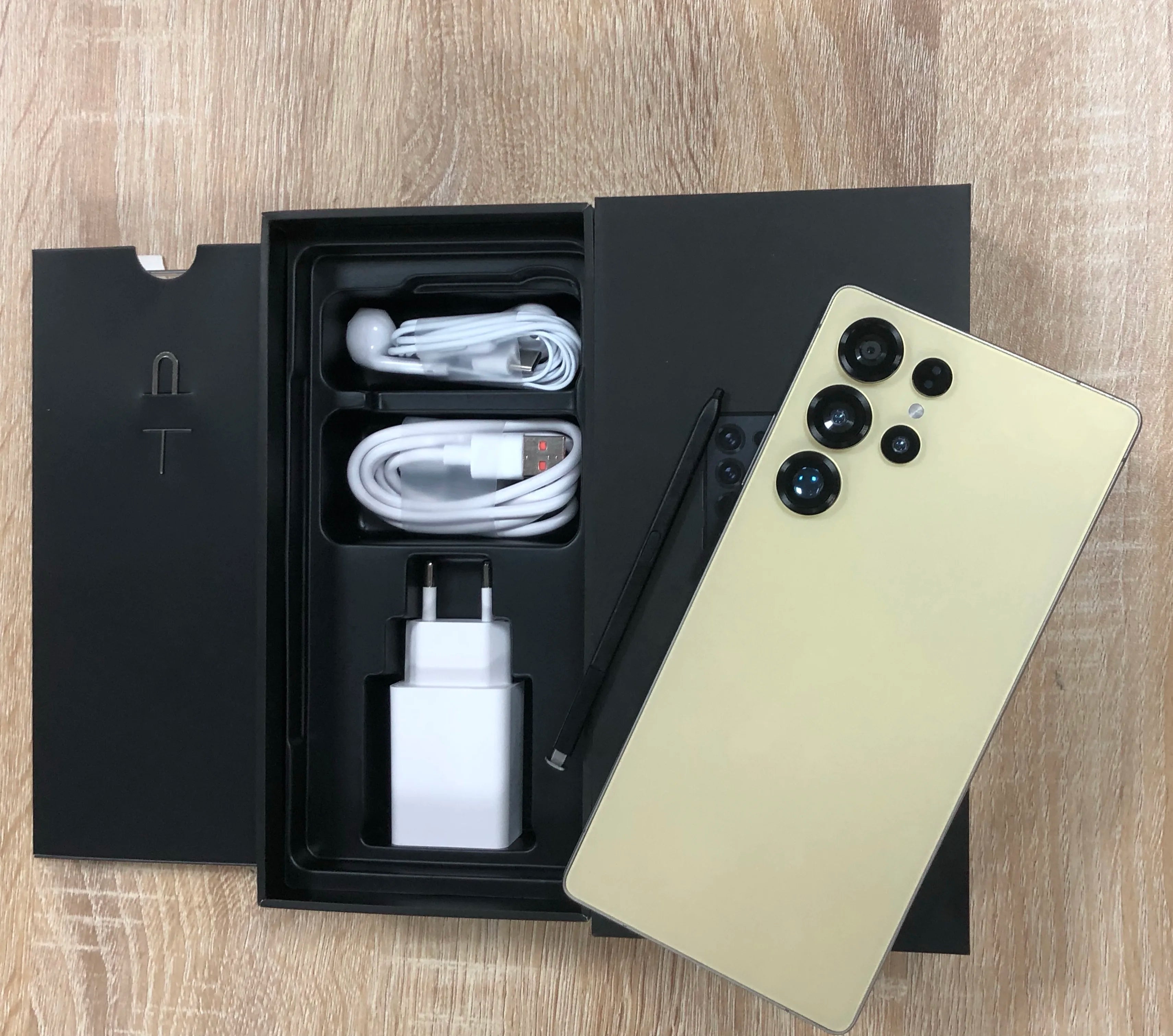 S25 Ultra 5G Smartphone, 16GB RAM, 1TB Storage, Unlocked Mobile Gold 16g Tidesmit
