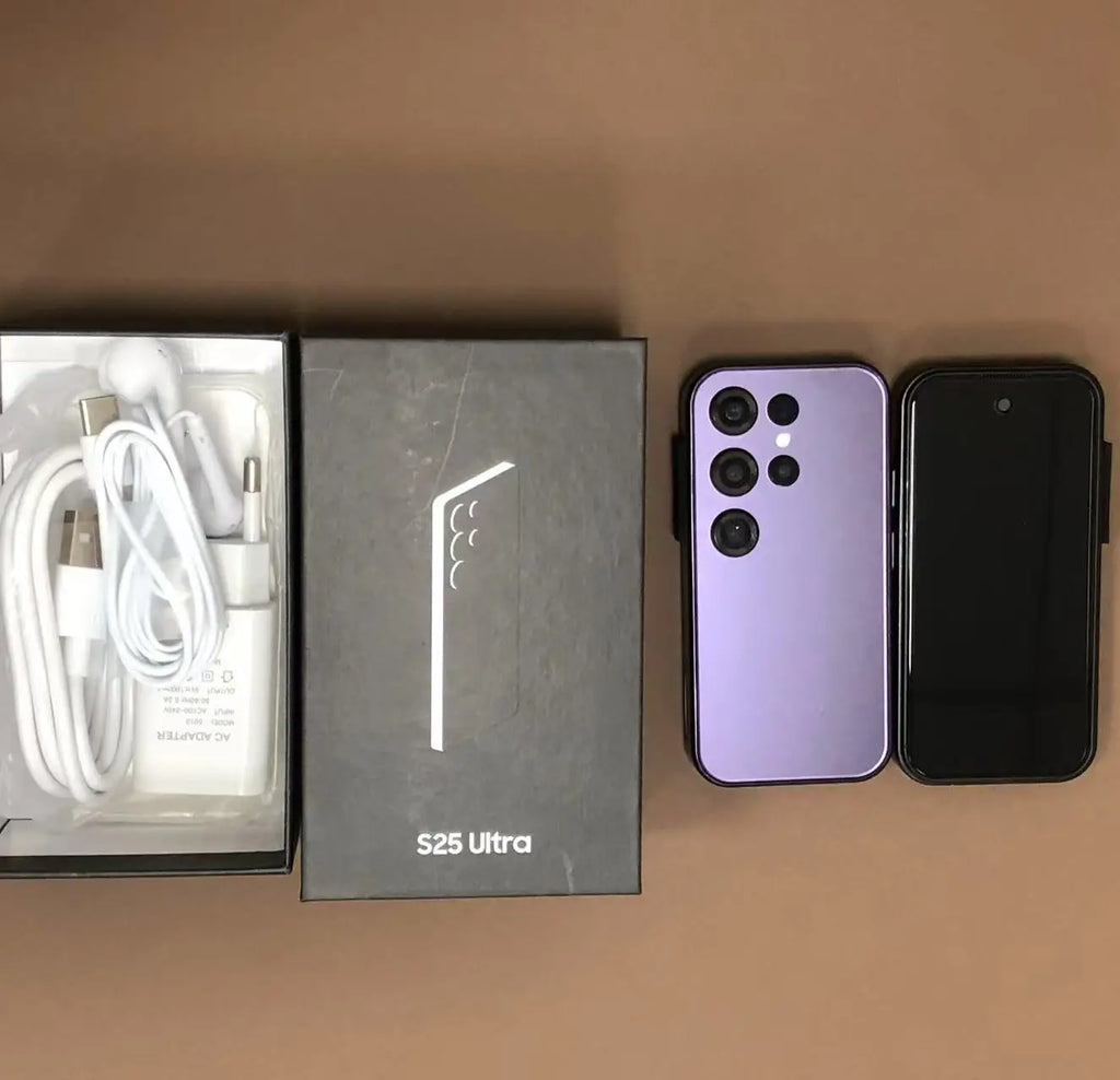 Low Prices Touch Screen 2+16GB Dual Sim S25 ultra Smart Phone Best Selling 4g 5g Android S25 Mini Ultra Small Mobile Phones Purple 2g Tidesmit