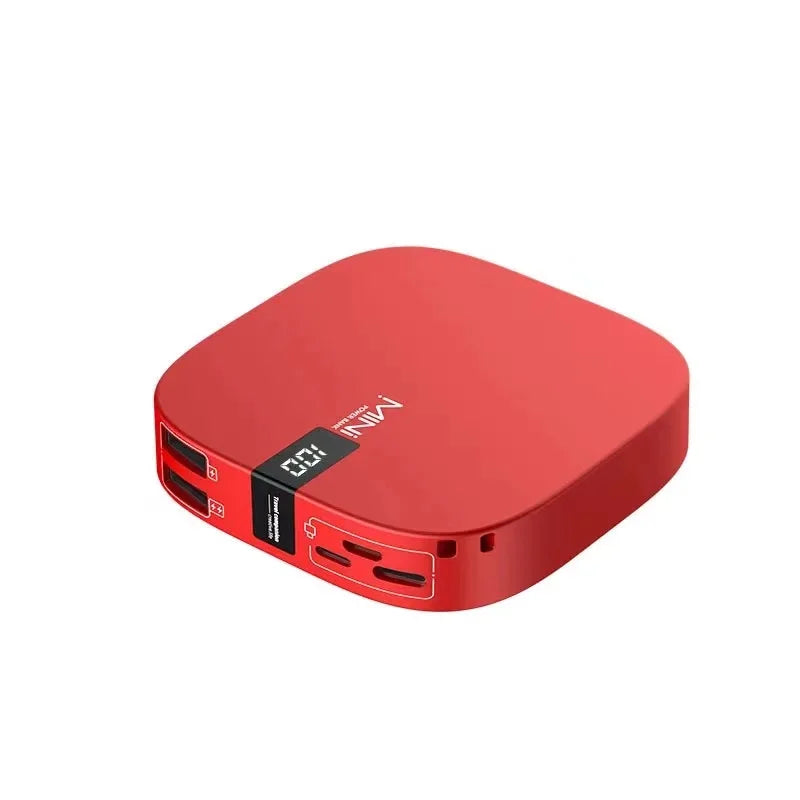 High Quality 10000mah Mini Battery Backup Power Bank Pour Telephone Portable Mobile Charger Led Display Powerbank for Cell Phone Tidesmit