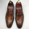 Goodyear Welt Genuine Crocodile Leather Shoes for Man Loafers Shoes Alligator Men Chic New Model Office Party Men's Shoes