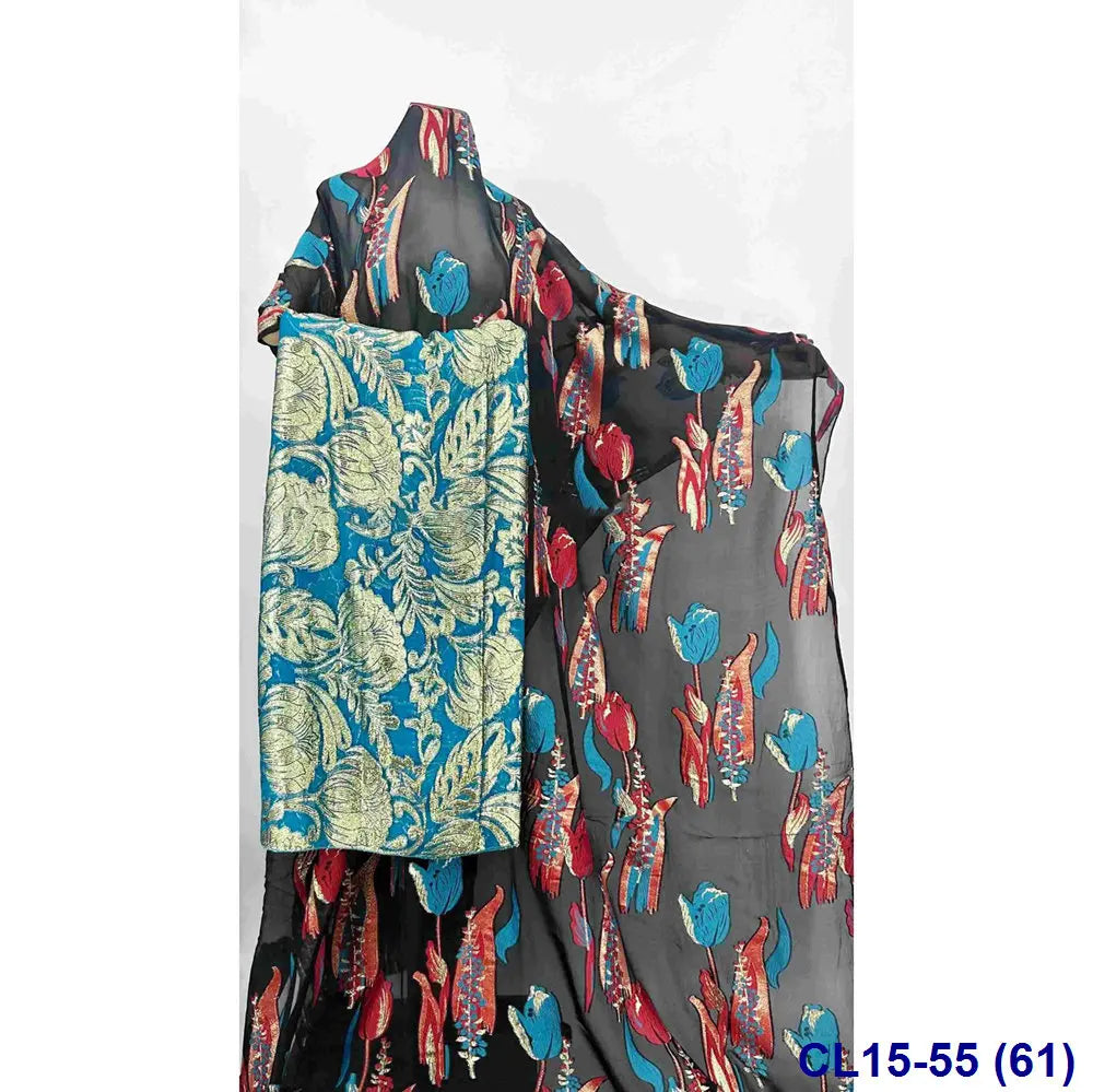 Lisami RTS Luxury Silk Fabric Elegant Multi-Color 3D Metallic Handcut for Dresses Weddings and Curtains