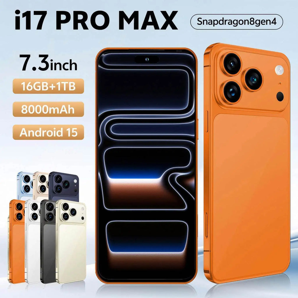 iPhone 17 Pro Max 1TB 5G Unlocked Smartphone - Orange Tidesmit