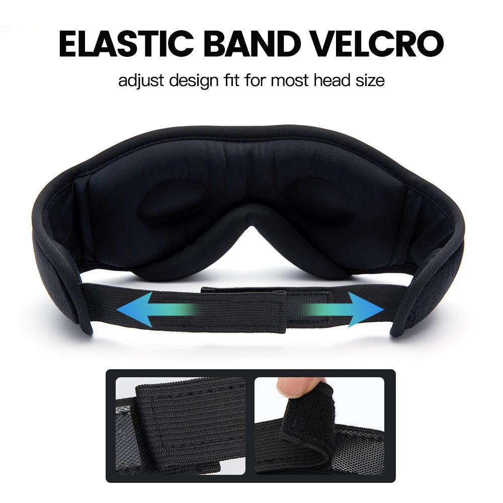 Bluetooth Sleep Mask Wireless Headphones - Ergonomic Side Sleeper Design Tidesmit