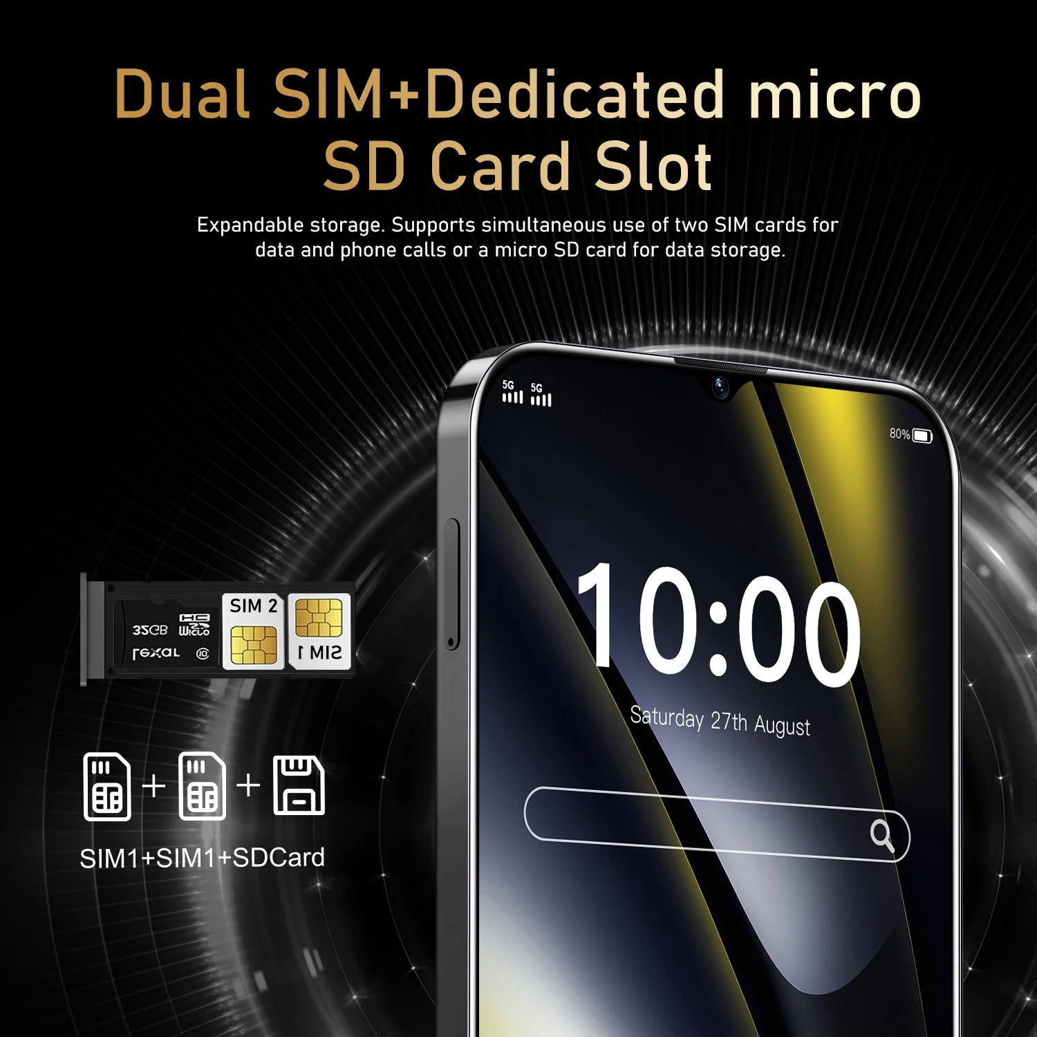 2025 Smart Phone Low Price 5G 4G Original Mobile Tidesmit