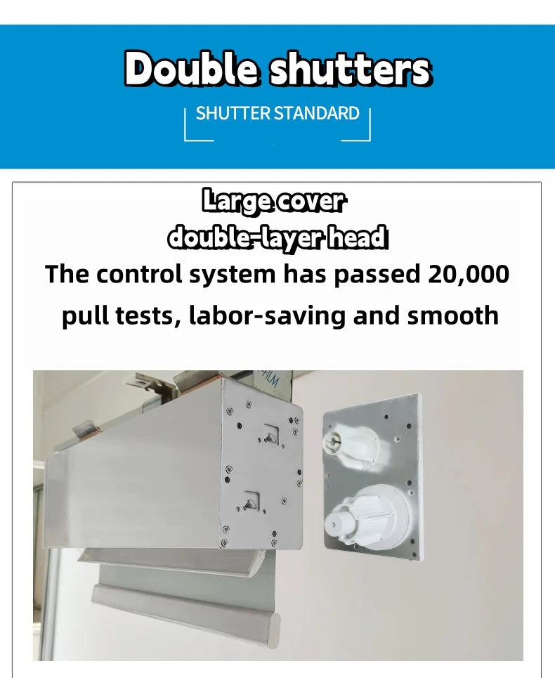 Smart Motorized Double Roller Blinds Tuya Zigbee Wifi Control Electric Motor Window Roller Blinds Tidesmit