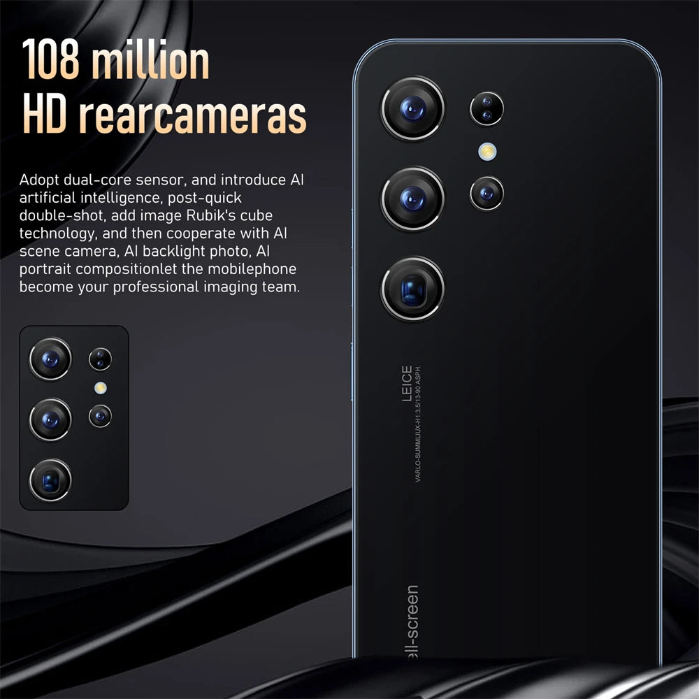 Galaxy S23 Ultra 5G smartphone in sleek black, premium Android mobile device, original high-performance design