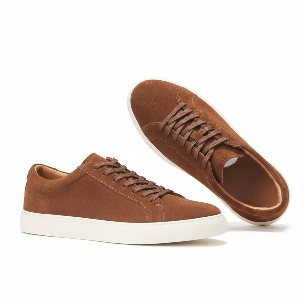 New Wholesale Fashion Niche Designer Leather Sneaker for Men Lace-up Trendy Flat Rubber Luxury Man Shoes High Quality USA Online