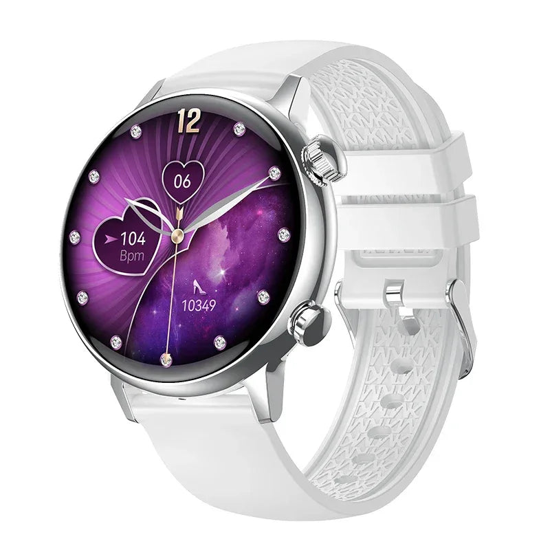 Best Gifts Luxury AMOLED Smart Watch Women HK39 Fitness Tracker Sports Waterproof NFC Payment BT Call Fashion Smart Watches - Tidesmit