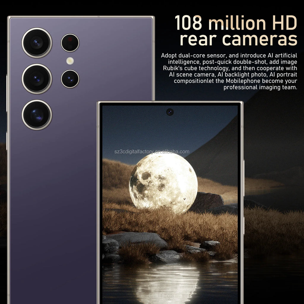 Tidesmit S25 Ultra 5G smartphone with 108MP camera, 16GB RAM, and 1TB storage for professional mobile gaming